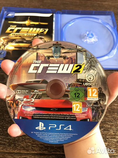Диски на ps4 The crew 2