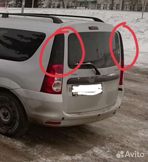 Заглушки над задними фонарями Ларгус