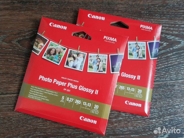 Фотобумага за две пачки новая canon 13х13