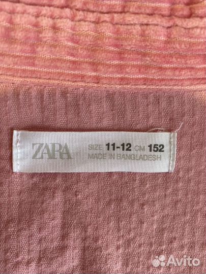 Вельветовая рубашка zara 152