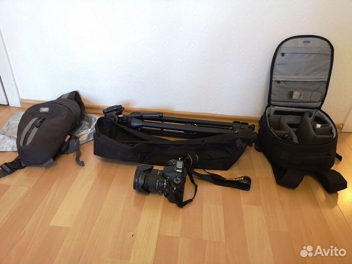 Nikon d7100 + объектив 17-50 +штатив+рюкзак