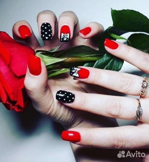 Маникюр, педикюр, коррекция + окраска бровей