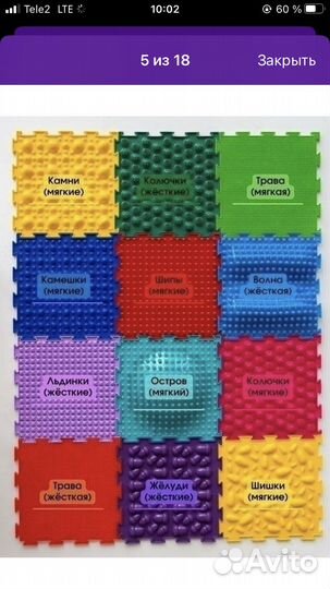 Коврики массажные (Ортодон)