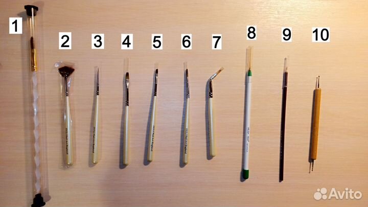 Бусины + блестки + слюда + кисточки + трен. карты