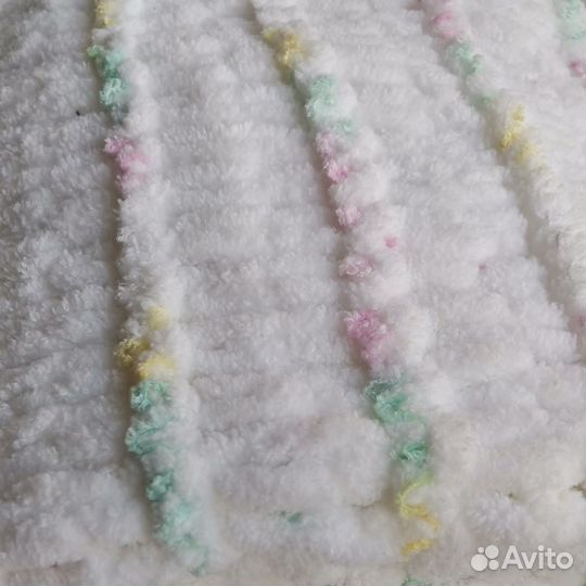 Плед детский плюшевый ручной работы новый