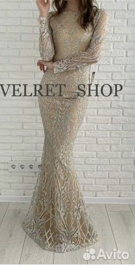 Вечернее платье 42 44 бу