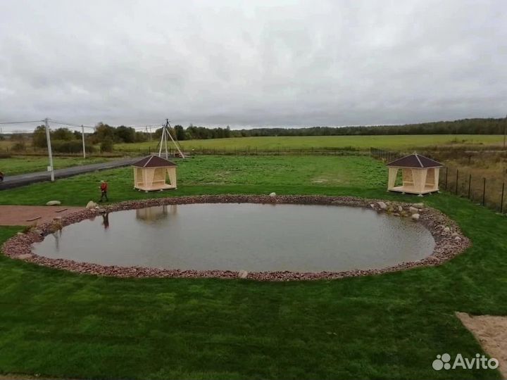 Беседка с установкой