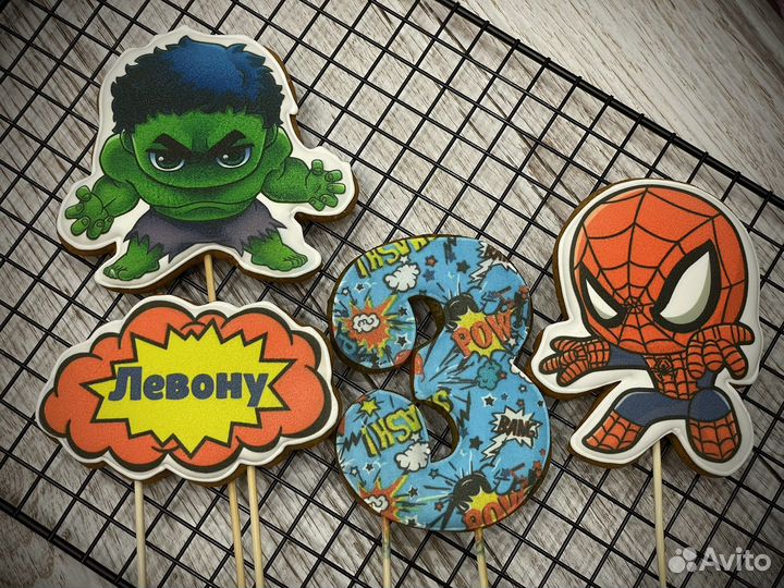 Имбирные пряники,печать на сахарной бумаге