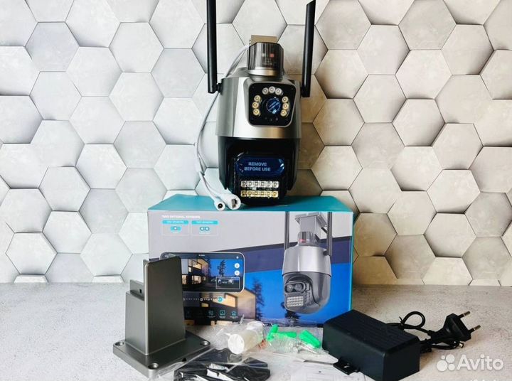 Камера видеонаблюдения wifi и сим картой уличная