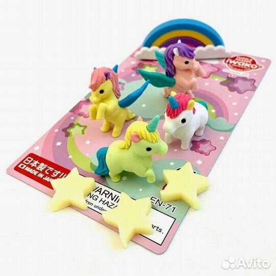 Стирательная резинка iwako (Япония) - Единорог/Пег