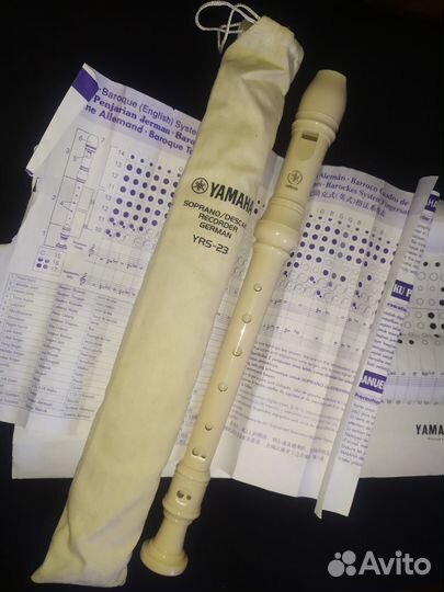 Блок-флейта Yamaha YRS-23 со всеми документами