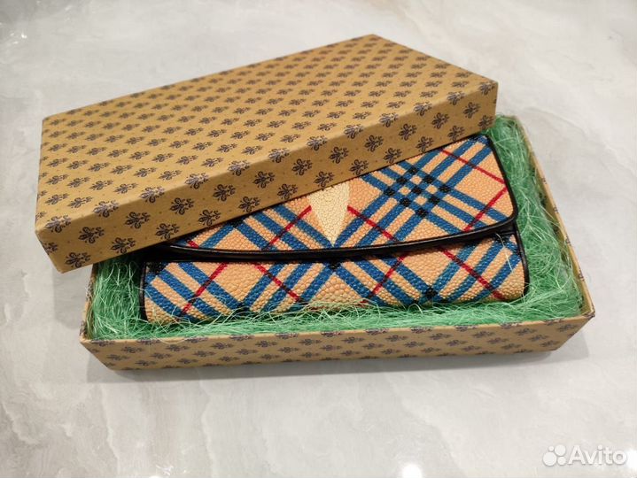 Кошелёк новый женский большой кожа ската