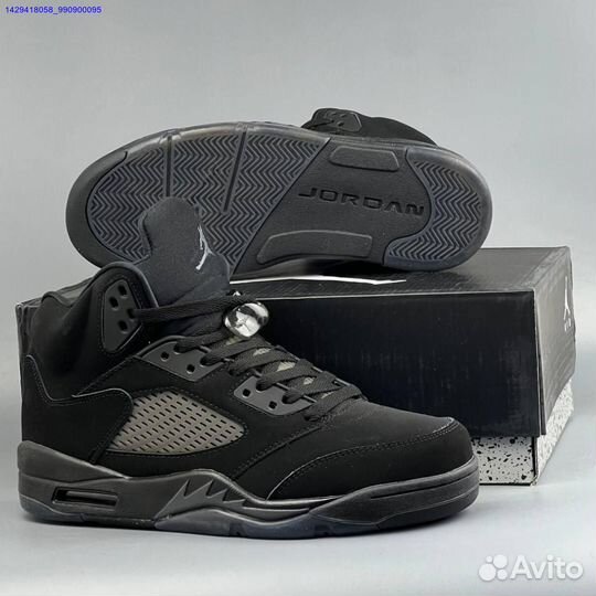 Кроссовки Nike Jordan 5 Black Cat (Арт.32011)
