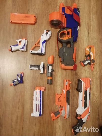 Nerf hyperfire,roughcut,firestrike,triad,falconfir