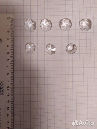 Подвески стеклянные для люстр гвоздики для крепежа