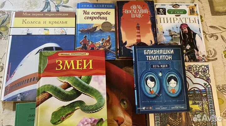 Много классных книг для детей