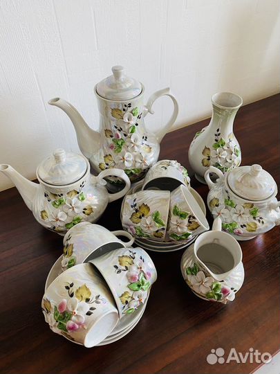 Сервиз чайный с лепниной
