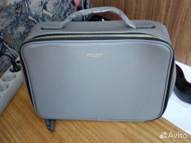 Бьюти-кейс женский серый новый