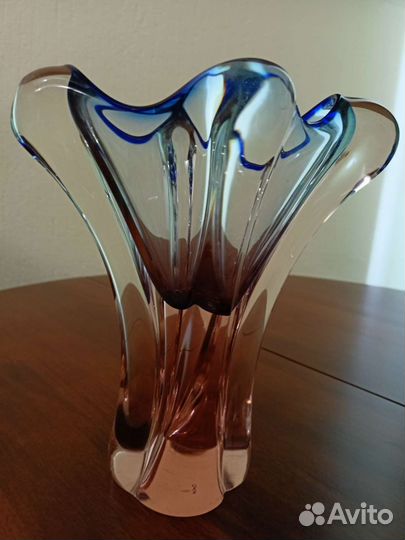 Ваза корзинка конфетница стекло