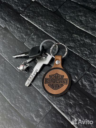Брелок Harley Davidson (натуральная кожа )
