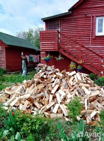 Дрова колотые сухие