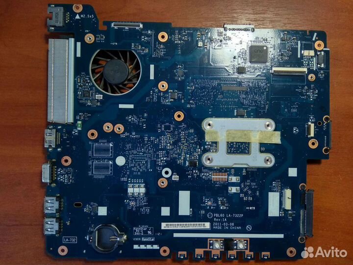 Материнская плата PBL60 LA-7322P Rev: 1A