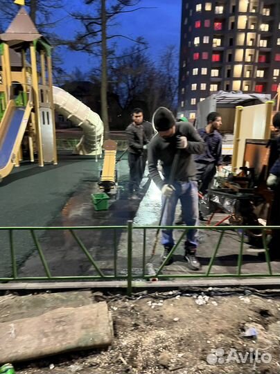 Резиновое покрытие для детских площадок