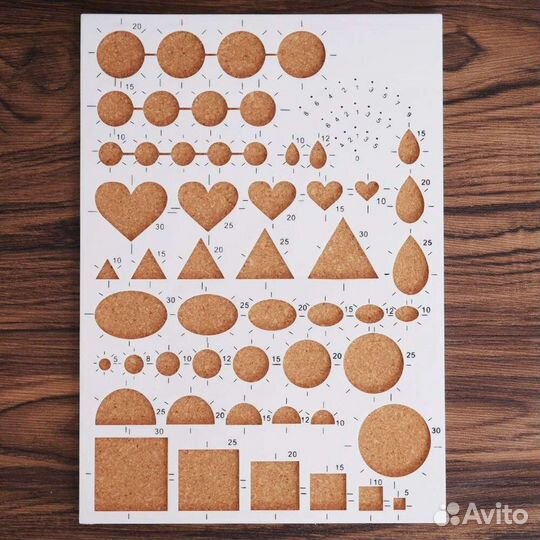 Линейка для квиллинга, шаблон, форма