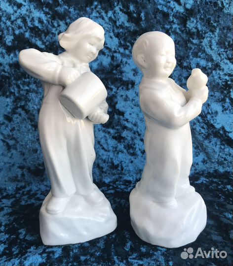 Старый Китай, Парная фарфоровая композиция Дети