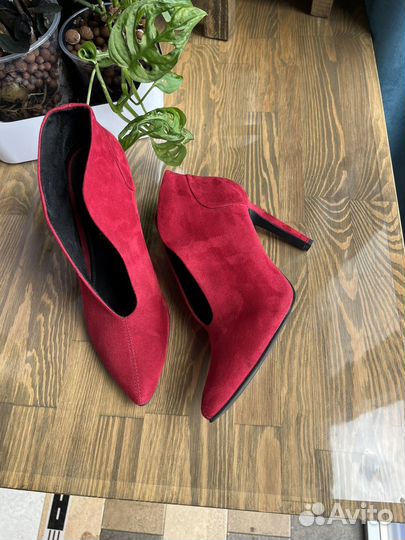 Туфли marco tozzi 40 красные лето весна осень