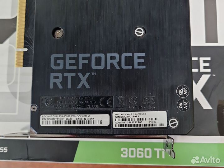 Видеокарта RTX 3060ti