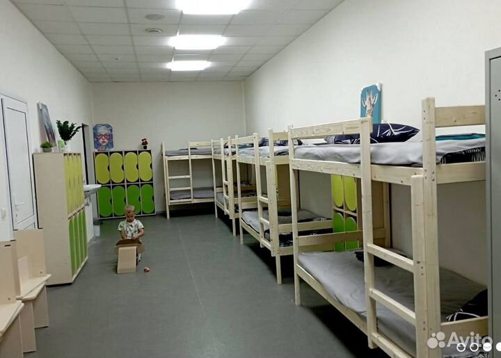 Двухъярусная кровать домик