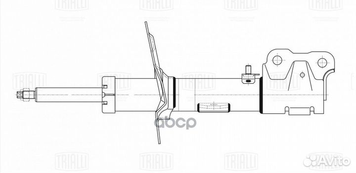 Амортизатор mitsubishi outlander 12- перед. лев