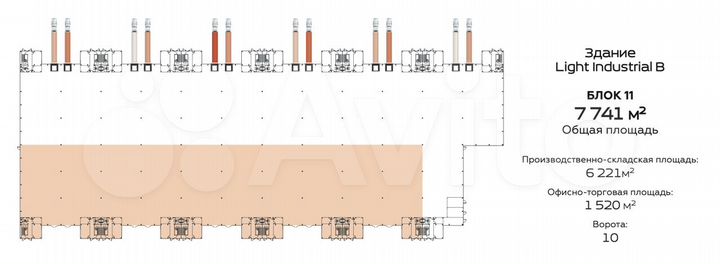 Помещение свободного назначения в продажу, 7741 м²