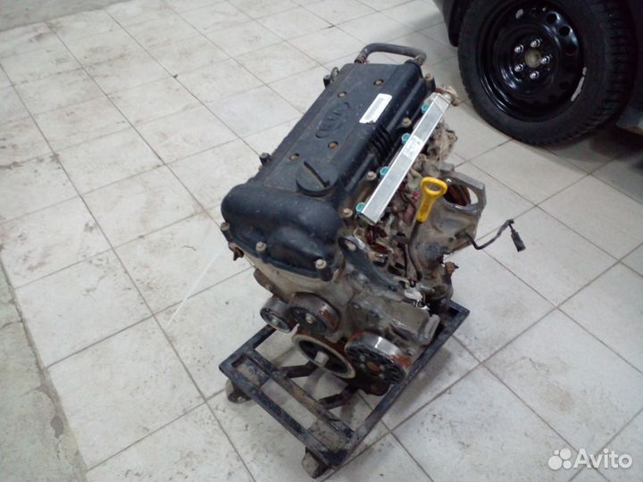 Двигатель G4FA Kia Rio 3 1.4 оригинал номерной