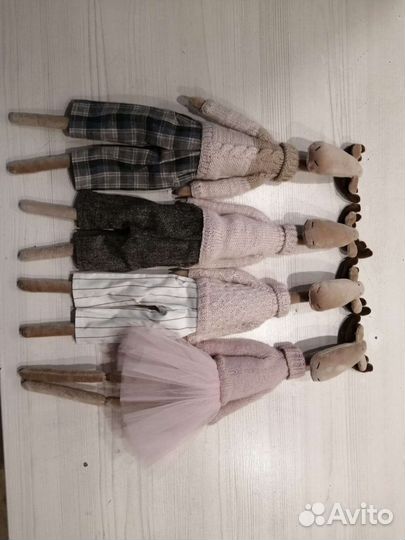 Интерьерная игрушка лось тильда