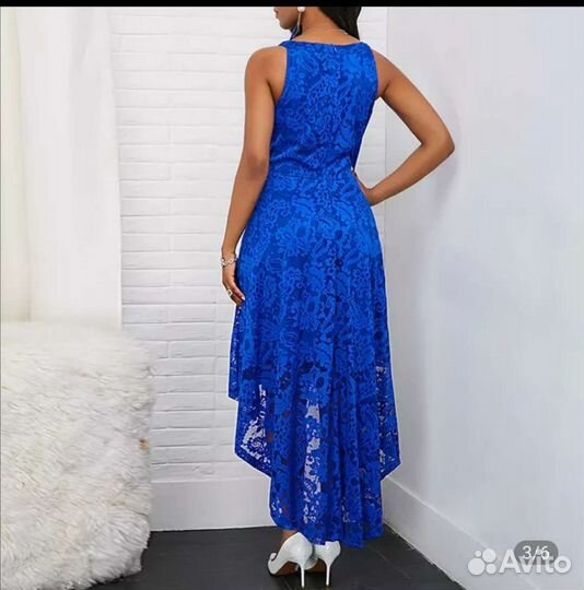 Вечернее платье синее