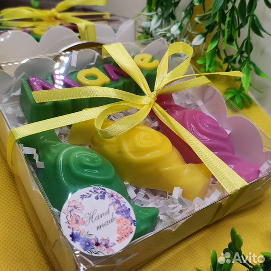 Подарочный набор из ароматного мыла ручной работы