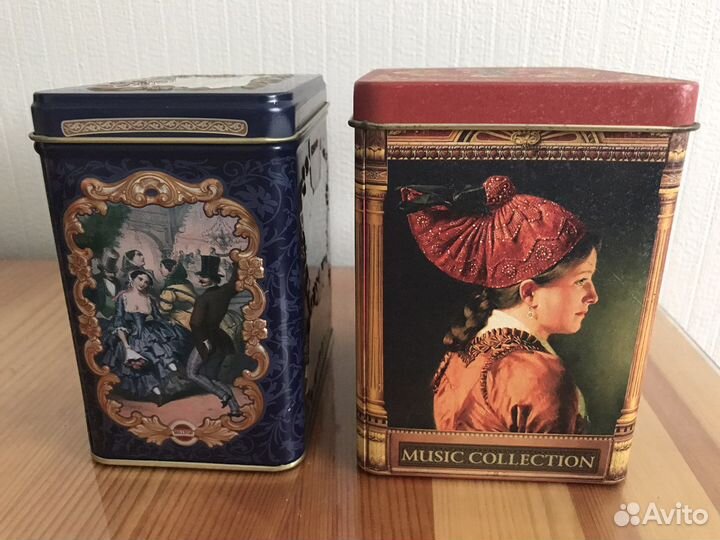 Жестяная банка музыкальная