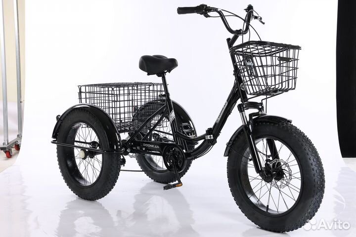 Трёхколёсный складной велосипед Doonkan Фэтбайк