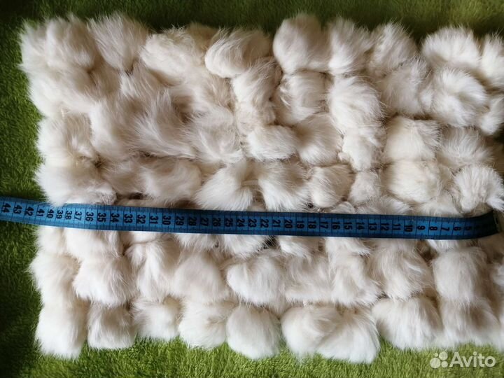 Снуд шарф из меха кролика