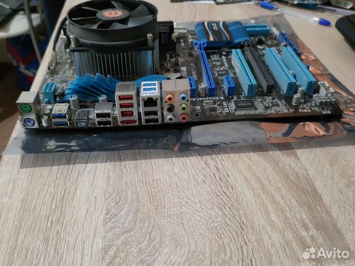 Материнская плата с пр-ом i5-2400,памятью и кулер