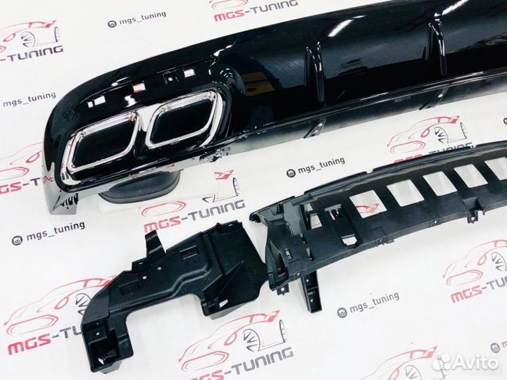 Диффузор + Chrome насадки S-Coupe C217 S63/S65 AMG