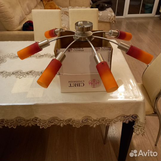 Люстра потолочная бу