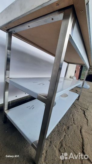 Стол производственный с мойкой из нержавеющей стал