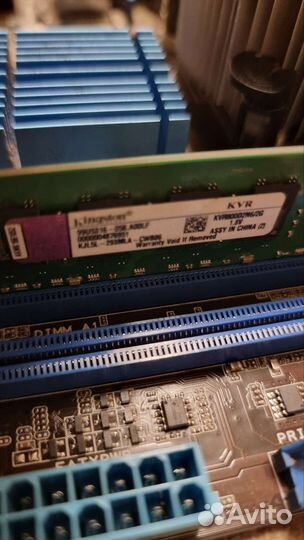 Материнская плата с процессором