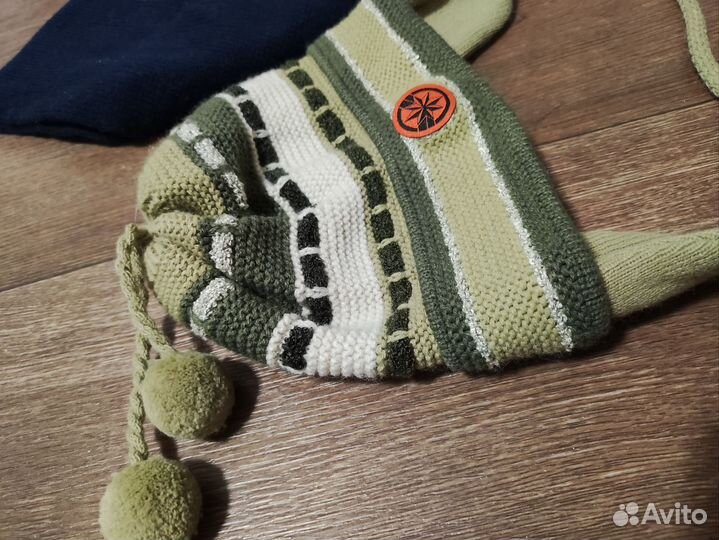 Шапка и шарф на весну для мальчика (48-50)