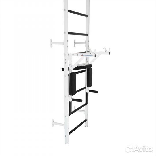 Брусья-пресс со стойкой под штангу на шс цв. белый