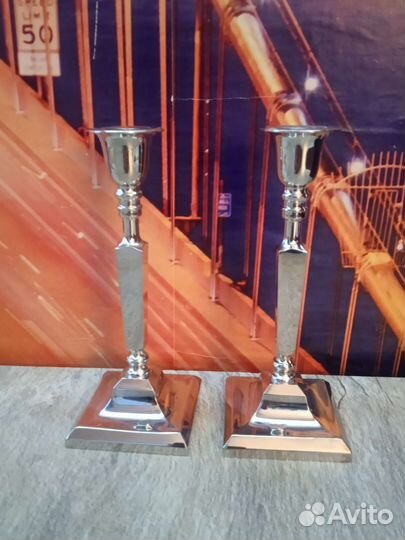 Подсвечники Англия, 17см, цена за оба