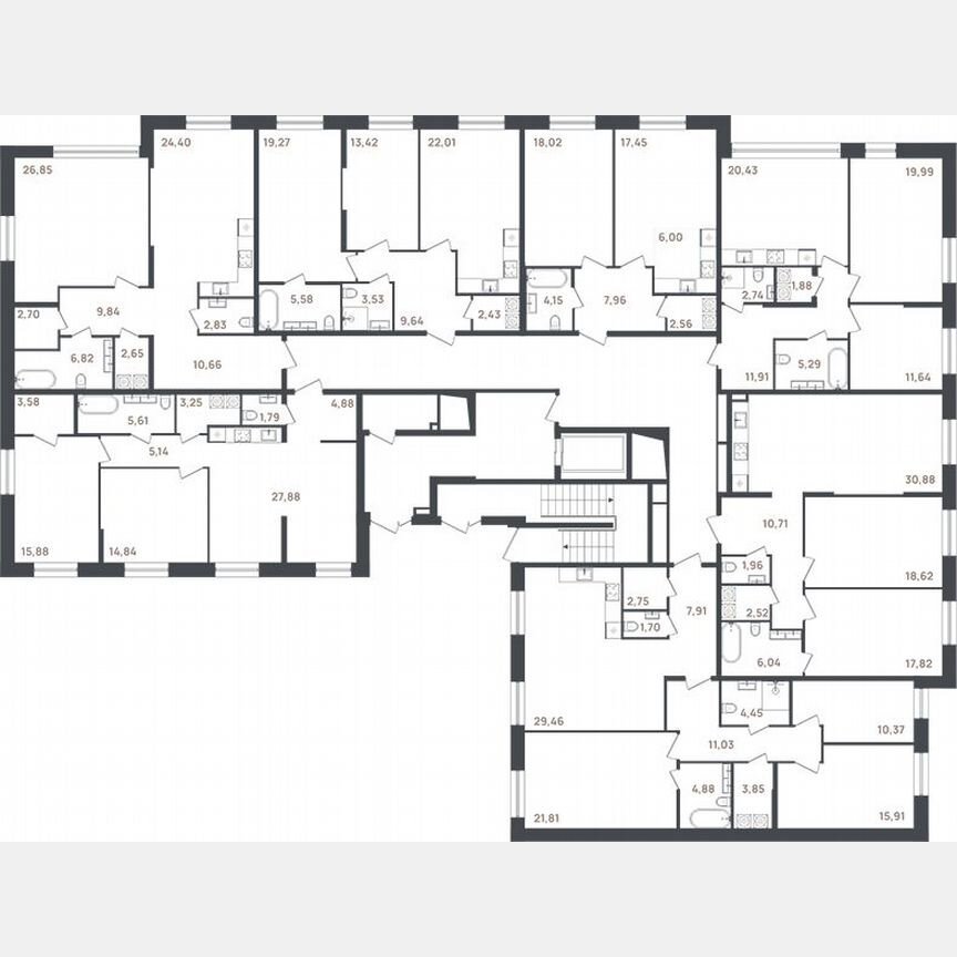 2-к. квартира, 82,9 м², 1/3 эт.